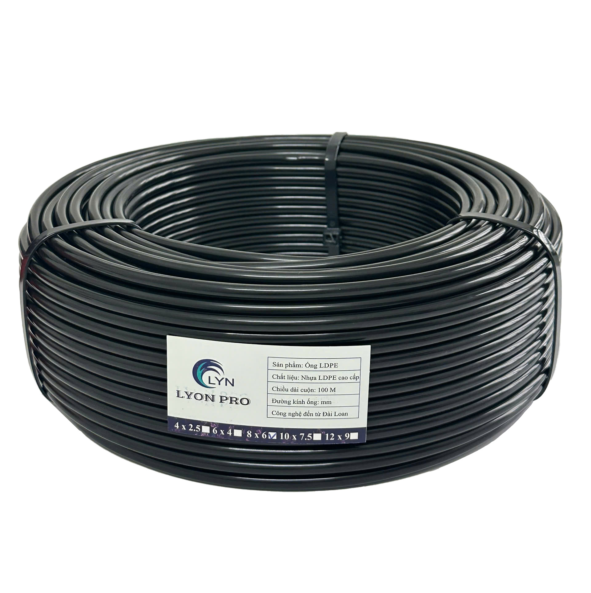 Dây khí nén PE 6x4mm 8x6mm 10x7,5